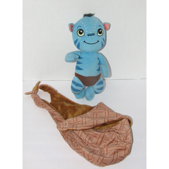Disney Avatar Pandora Plush Baby Na'vi Blue Stuffed Toy 11" with Pouch - Picture 3 of 5